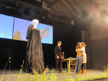 Richard Bennett, Joseph Bongiorno,Holly Graff, Violet Snow in HedgeRow SpecimeN by Carey Harrison at the Byrdcliffe Theater in Woodstock, NY.