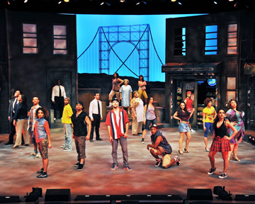 The cast of In The Heights courtesy Westchester Broadway Theater (Photos by John Vecchiolla)