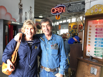 Heidi Roberson and Dan Zelinsky at the Musee Mecanique