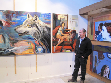Ted Ramsey in his studio