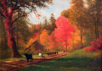 Albert Bierstadt Autumn View in Waterville, Oneida County, NY, 1878
