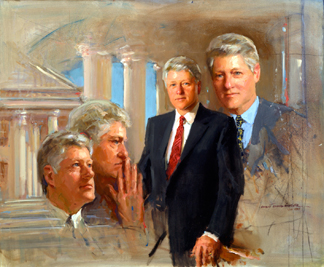 Portrait of President William Jefferson "Bill" Clinton, by Everett Raymond Kinstler, 1995 – 1997