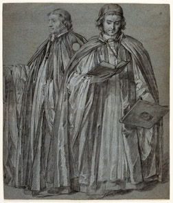 Peter Lely, Two Clerics, from a Procession of the Order of the Garter, n.d