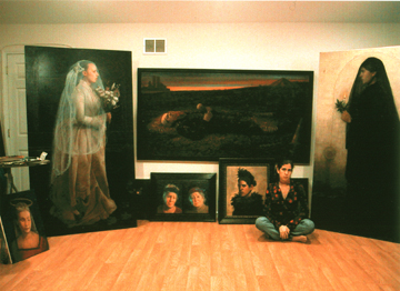 Gabriela Gonzalez Dellosso in her studio