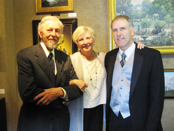 Claudia Seymour, Richard Schmid, John C. Traynor at the Salmagundi Club, NYC