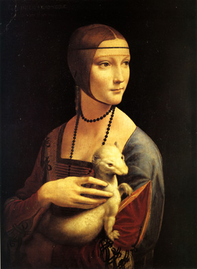 Leonardo da Vinci Lady with an Ermine (portrait of Cecilia Gallerani),