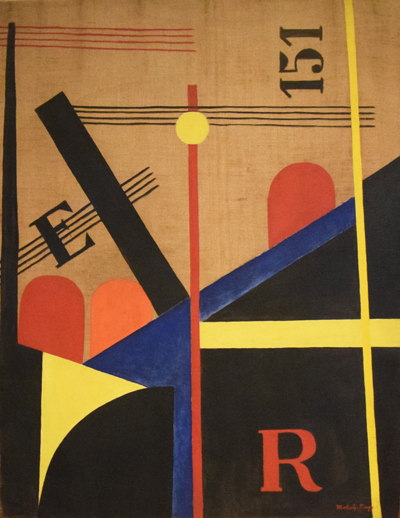 “The Big Railroad Picture”, 1920, by Moholy-Nagy