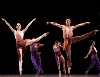 Pacific northwest Principal Dancers in Twyla Tharp's Opus III